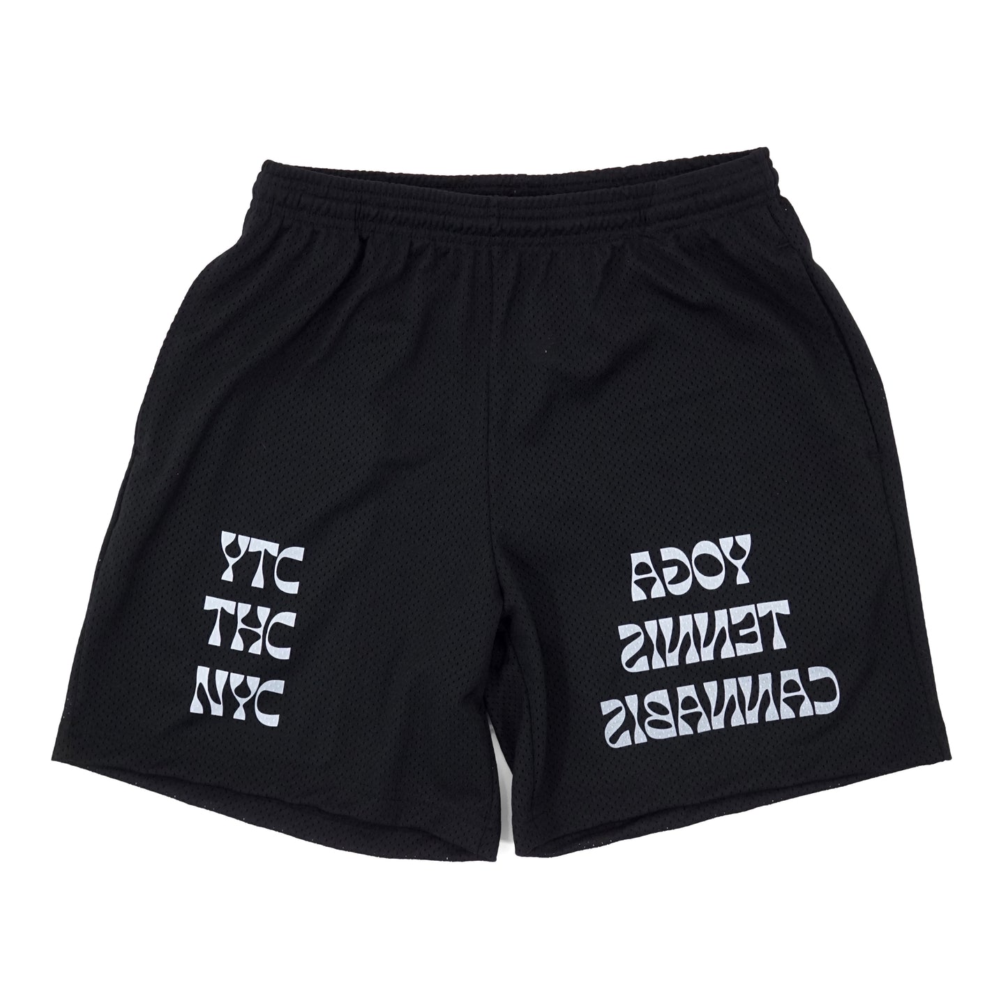 YTC x DD - Black Mesh Gym Shorts